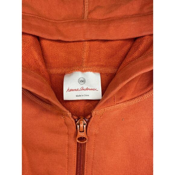 Hanna Andersson Zip Up Hooded Sweatshirt Size 160cm (14/16) - Picture 6 of 6